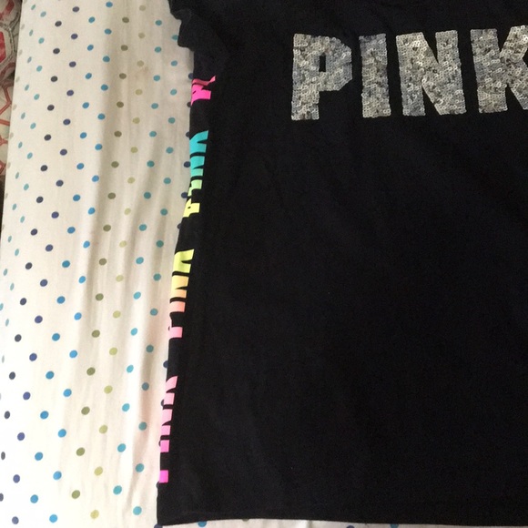 PINK Victoria Secret Black Shirt - Picture 7 of 8